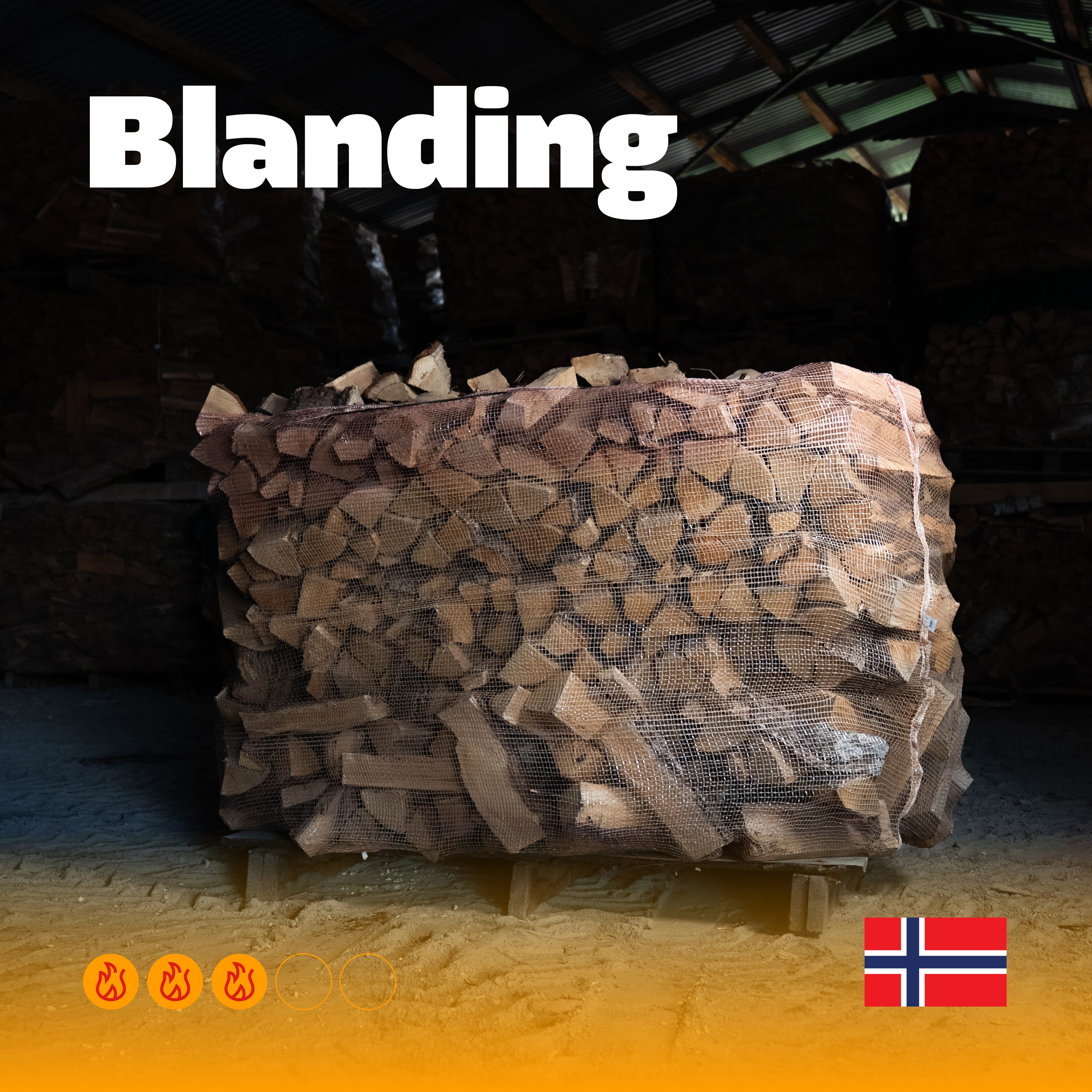 Storsekk: Blandingsved 1500 L, hard